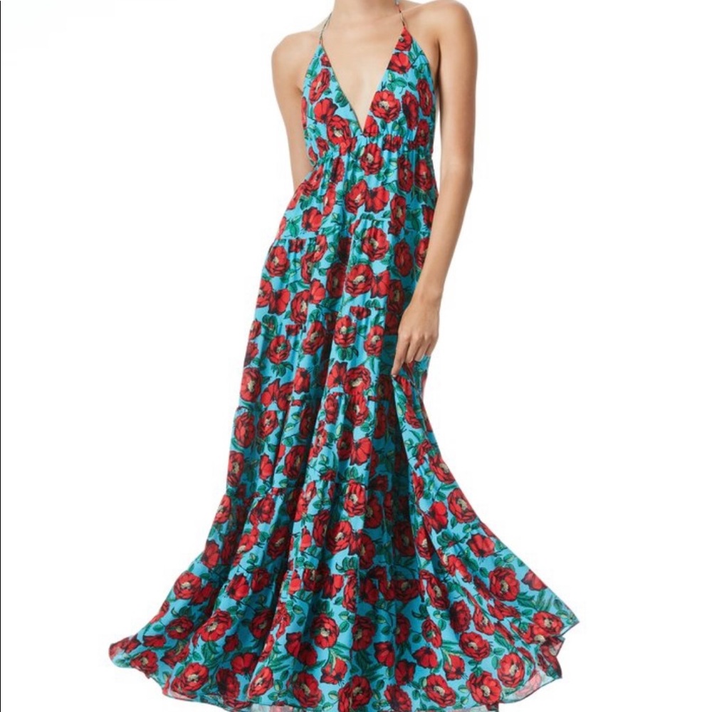 Alice + Olivia beautiful maxi halter dress.